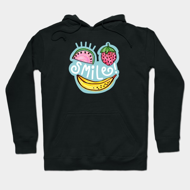 SMILE AND BE HAPPY Hoodie by EKA-dg